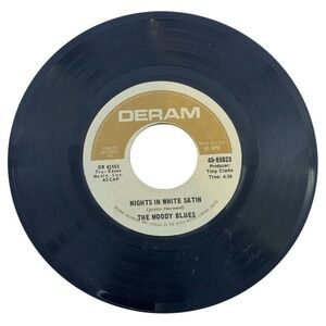 The Moody Blues 45 RPM Record Nights In White Satin Cities‎ Deram Label Vintage